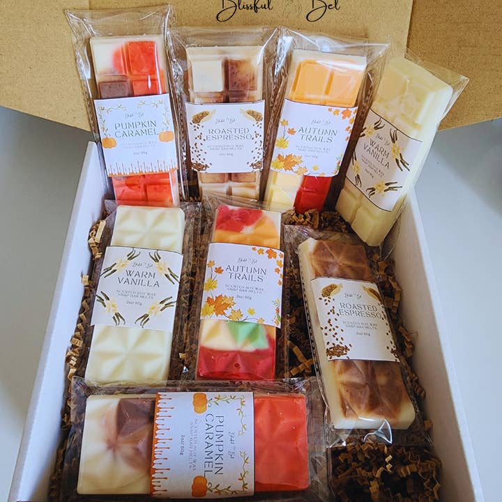 La cera d'autunno si scioglie, profumi autunnali, la cera di soia si scioglie per la vendita all'ingrosso da parte di Blissful Bel