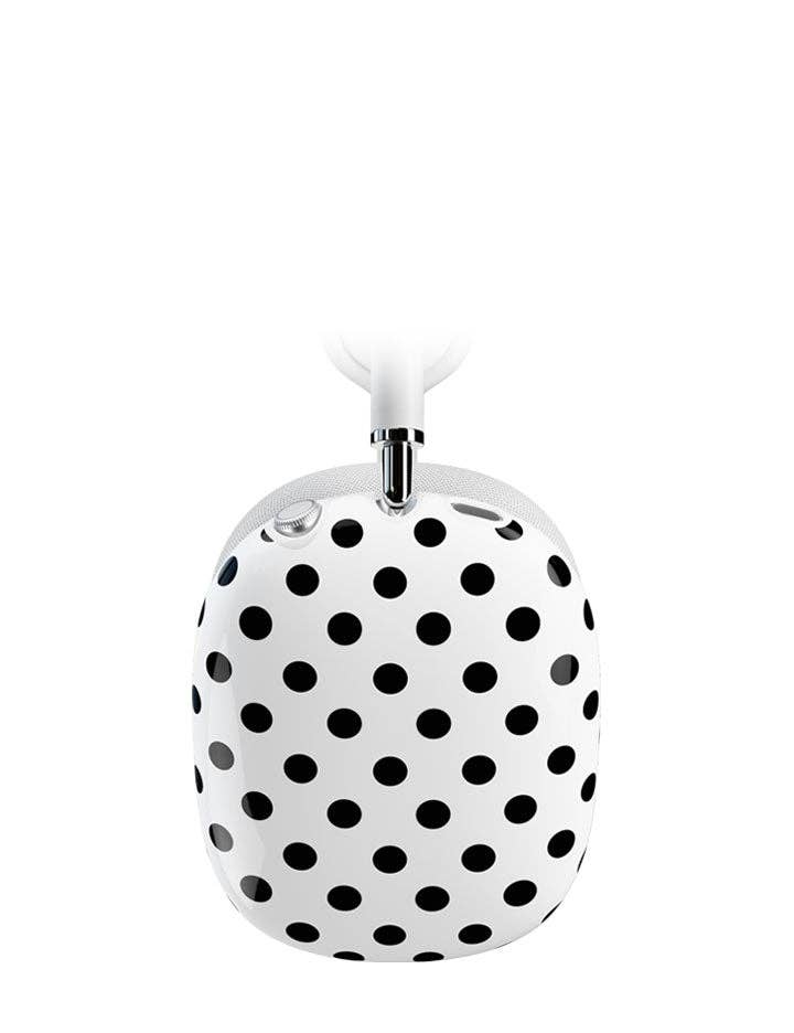 Wildflower Cases - Wholesale Earphone/Headphone Case - Unisex - Polka Dot | White and Black Airpod Max Cover2