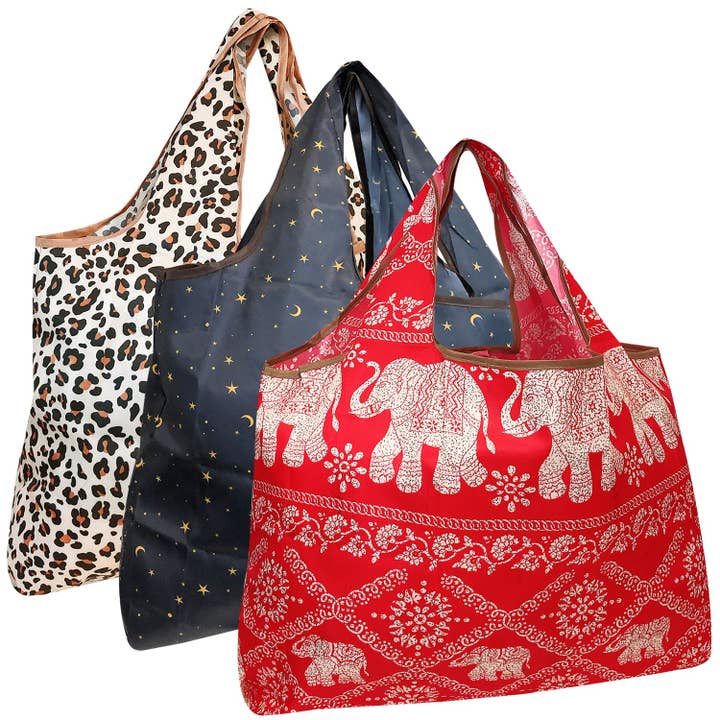 Wrapables.com - Wholesale Grocery/Shopping Bag - Wrapables Eco-Friendly Large Nylon Reusable Bags (Set of 3)196