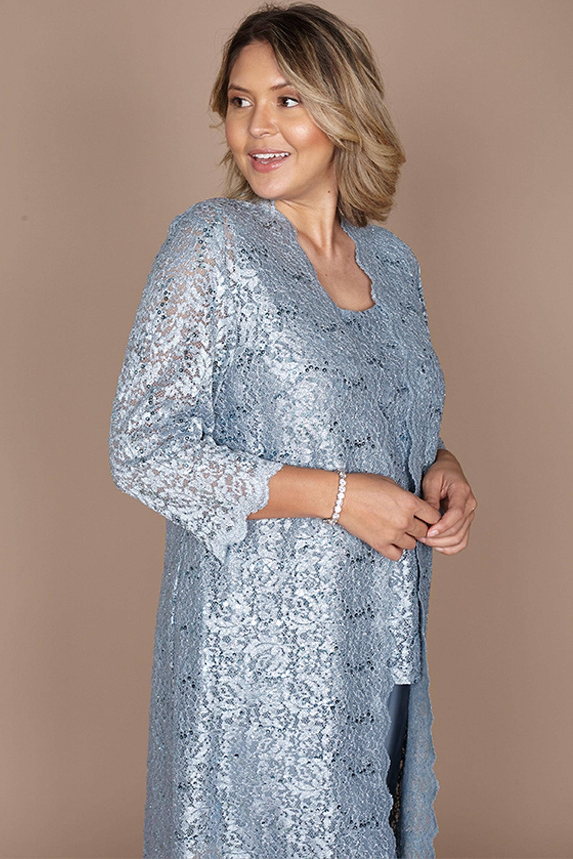 Kos Couture - Wholesale Kostuum - Dames - Grote Maten Moeder van de Bruid Formeel Broekpak Groothandel2