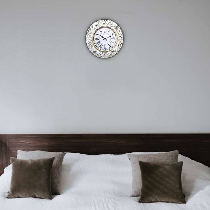 Ledsone – wholesale Wall clock – Retro Wall Clock Roman Numerals Round Battery Wall Clocks ~ 51563