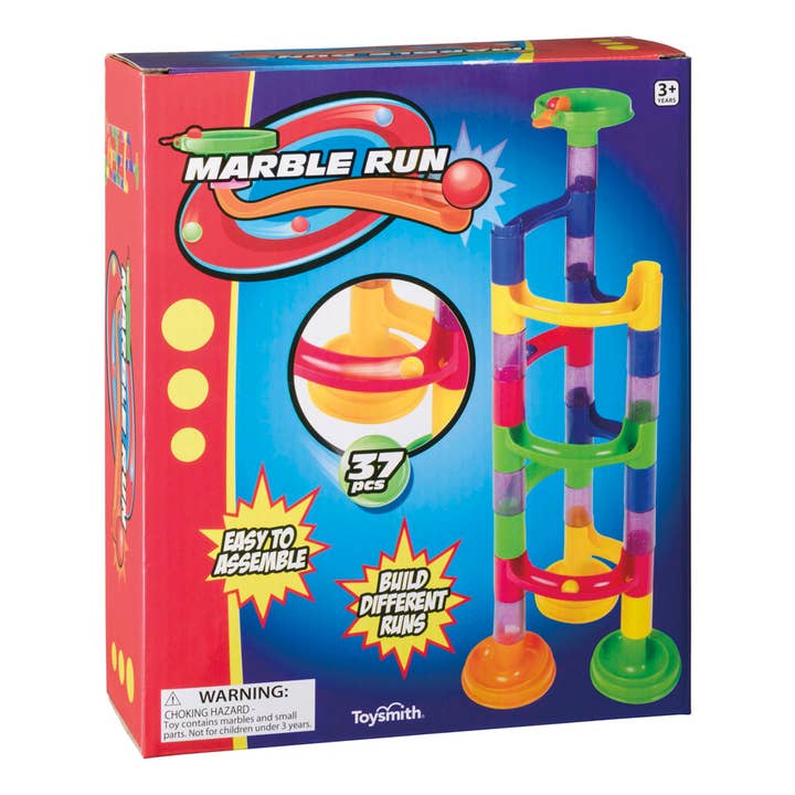 Toysmith - Wholesale Toy Set - Kids - Toysmith 37-Piece Marble Run