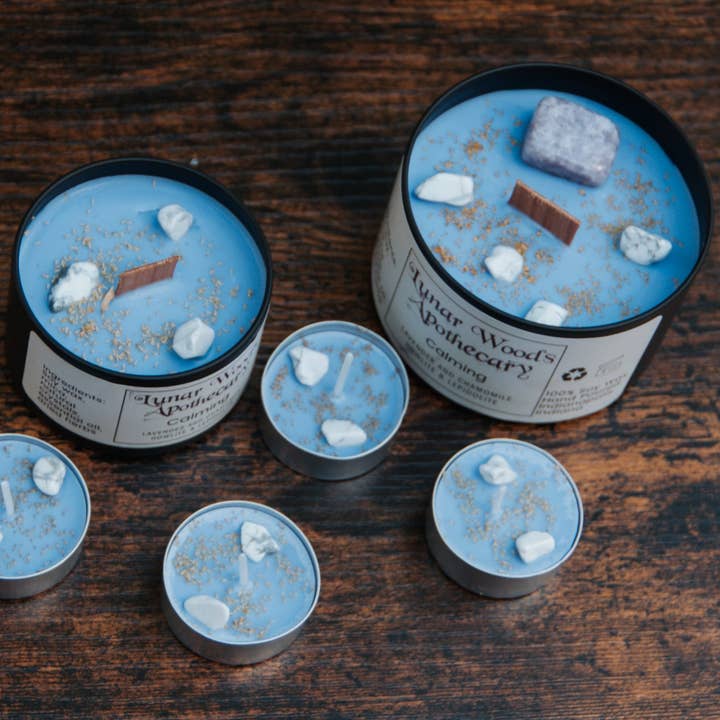 Lunar Woods Apothecary - Wholesale Jar/Filled Candle - Calming Intention Candle