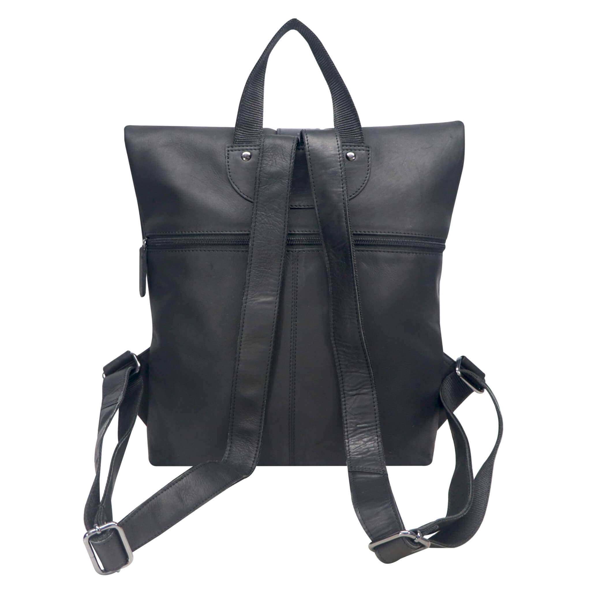 Greenwood - Wholesale Backpack - Women's - Sandy Small Rucksack with Rolltop Leather Rucksack Modern Women21