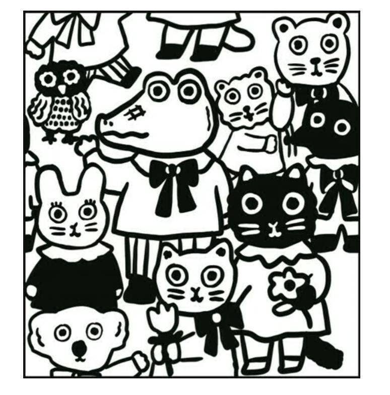 「FUNJI」In Japan - Wholesale Rubber/Decorative Stamp - Connectable Japanese Animal Rubber Stamp Set3