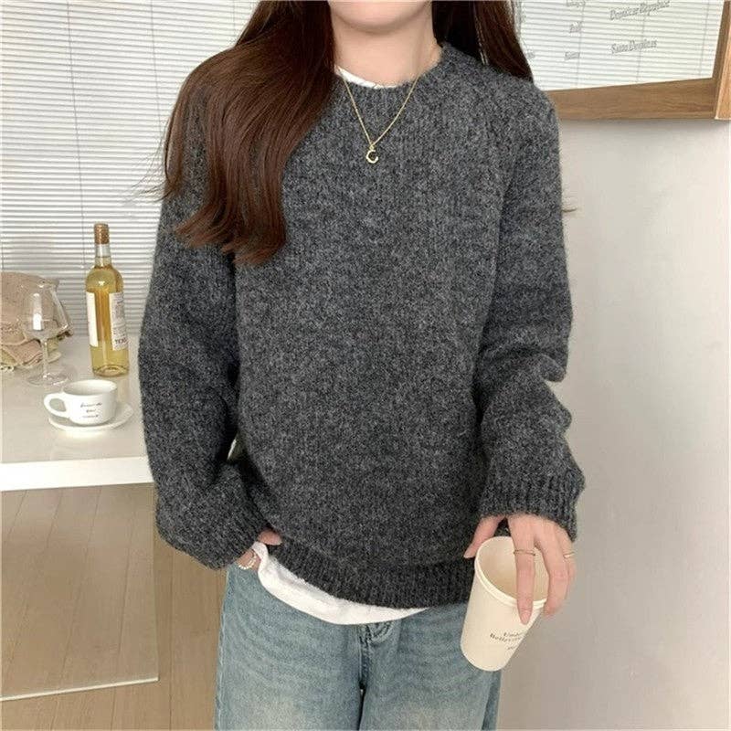 ShieldChic - Wholesale Knit Sweater - Women's - Round Neck Pullover Sweater3