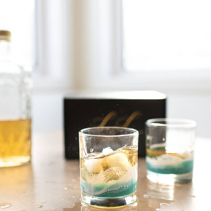 Lynn & Liana Designs - Wholesale Cocktail/Liquor Glass - NEW!!! Resin Coated Old Fashioned Whisky Glasses -NO TARIFFS10