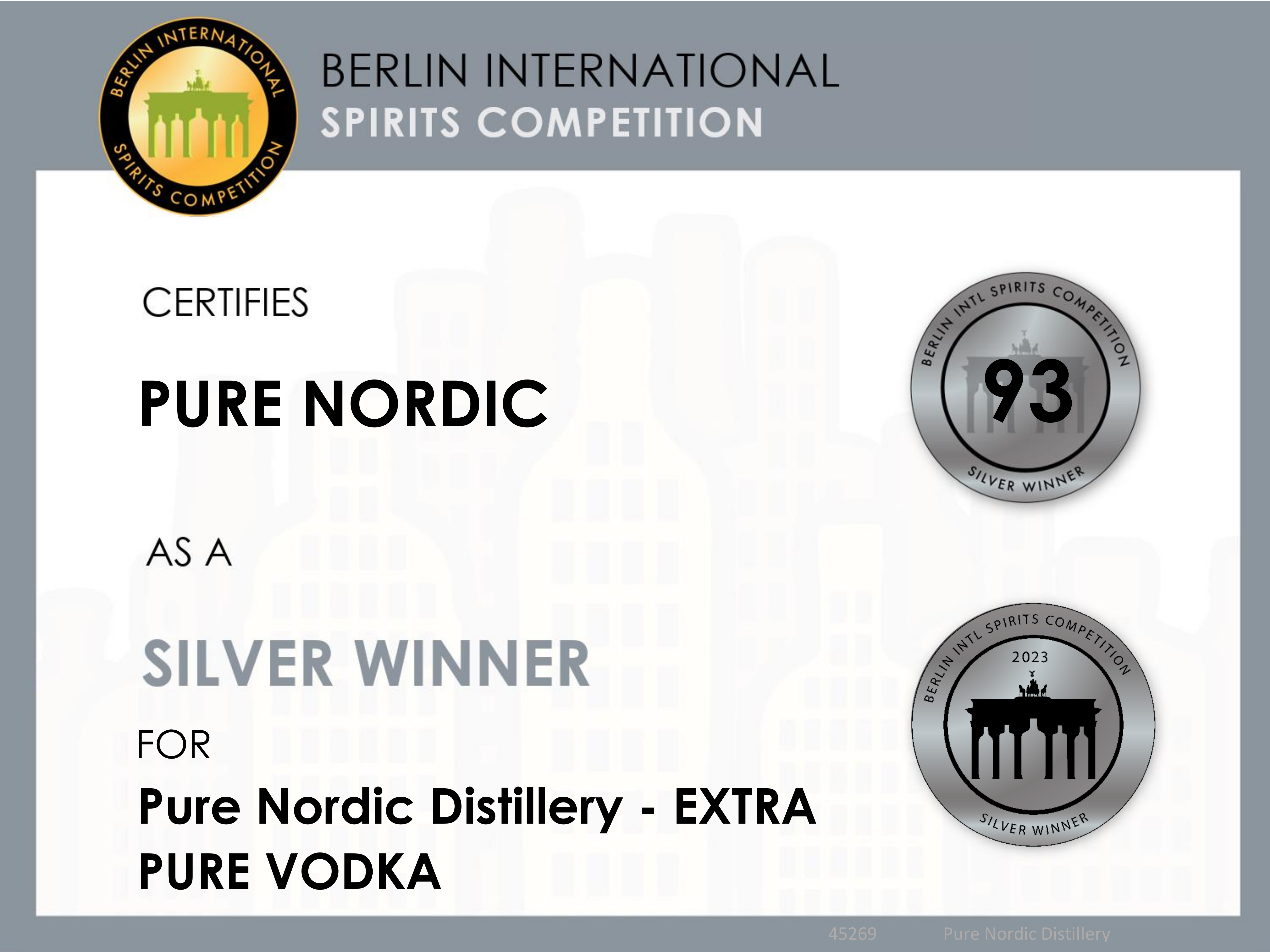 Pure Nordic Distillery - Venta al por mayor Vodka - Destilería nórdica pura: vodka extra puro7