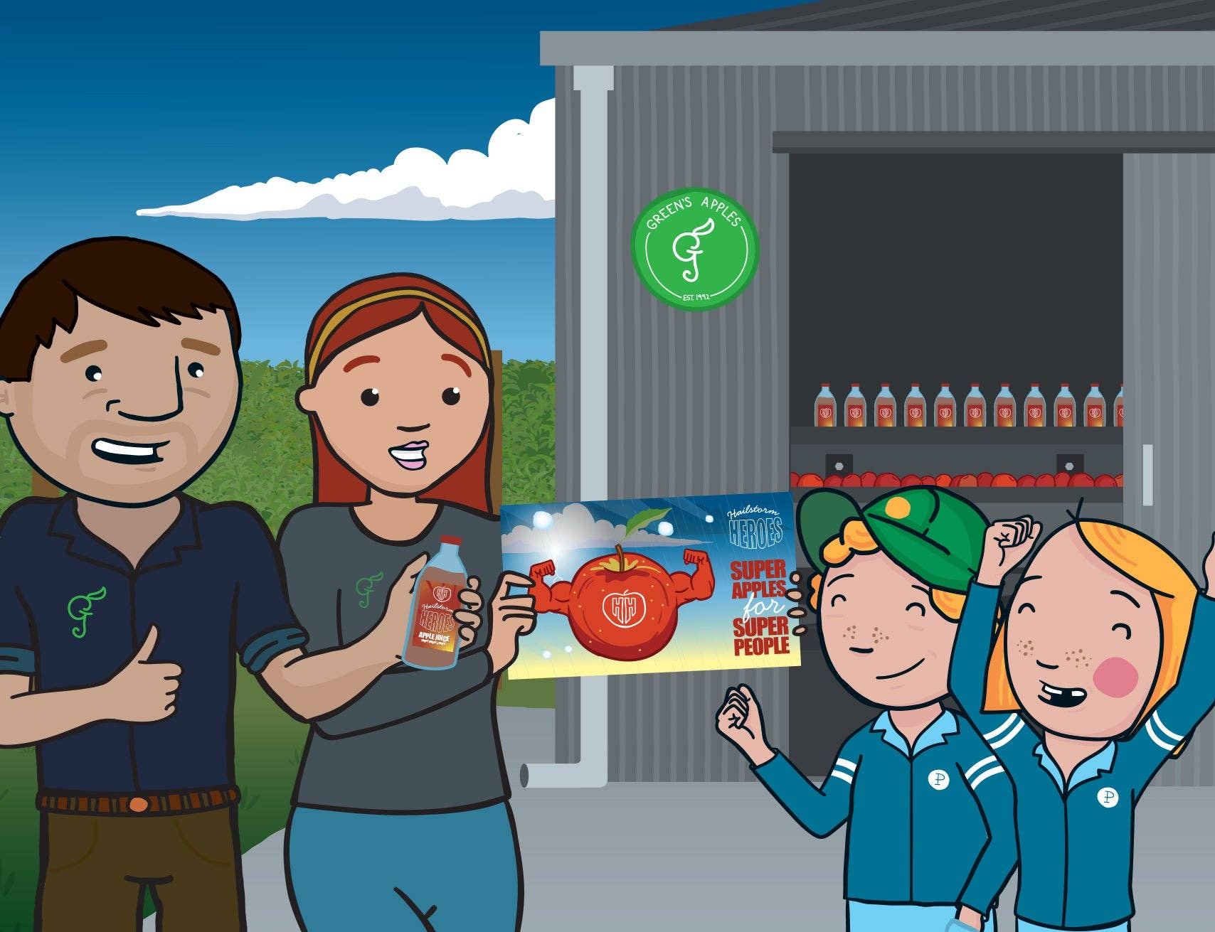 George the Farmer - Wholesale Boek voor kleuters (3-5) - George the Farmer Hailstorm Heroes prentenboek7