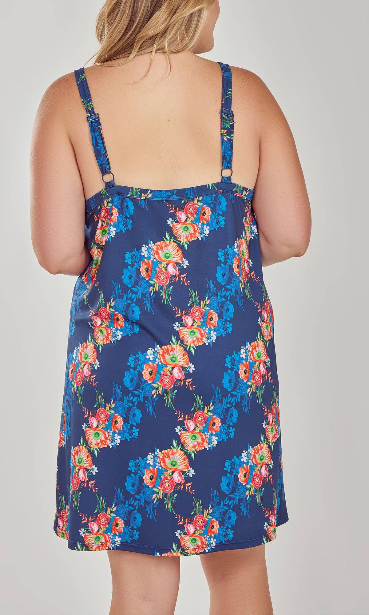 bleu Peignoir à nouer imprimé Elsia avec liens intérieurs en vente sur Faire9