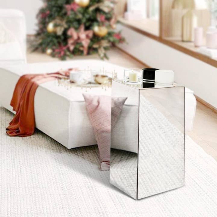 Galore Home - Wholesale Decorative Tabletop Object - 32" Tall - Black Glass Display Column/Pedestal