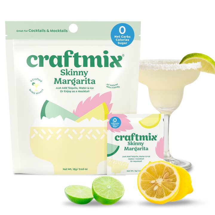 Skinny Margarita Cocktail Mixer - 6 Servings Multipack for wholesale by Craftmix