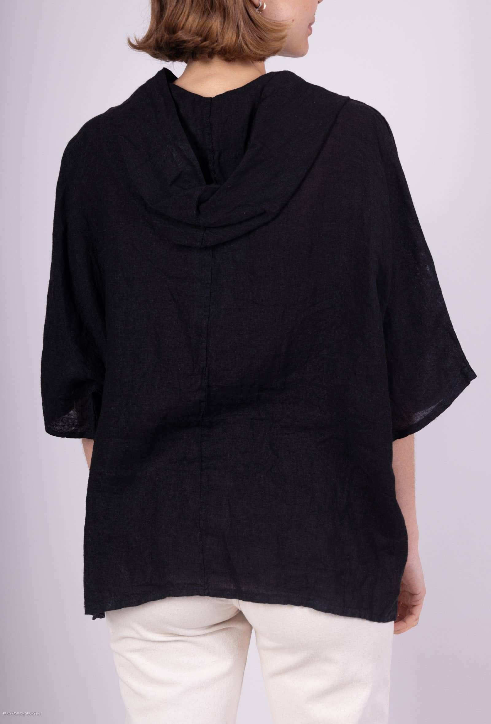 L'Emotion - Wholesale Tunic - Women's - 100% Linen Tunic Hood Functional Pocket6