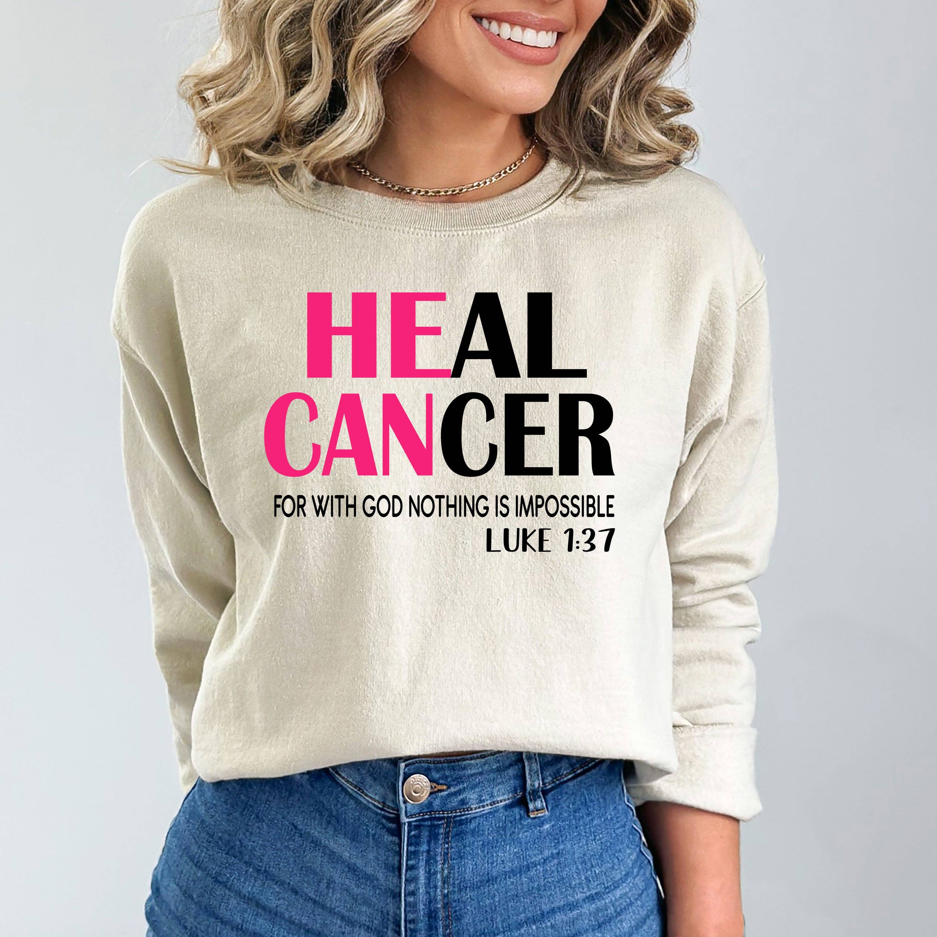 LA Shirt Company - Wholesale Graphic Sweatshirt - Women's - Heal Cancer - Hoodie & Sweatshirt3