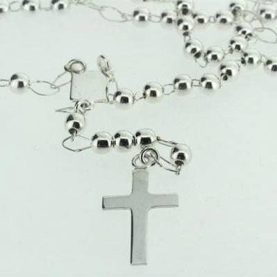 Makers & Providers - Wholesale Prayer beads necklace - Rosary Necklace - Sterling Silver0