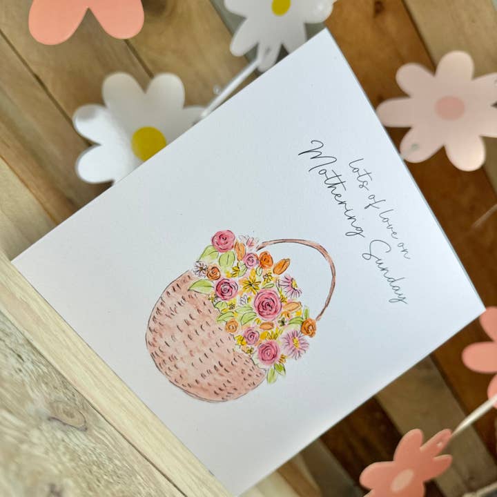 Arty Bee Designs - Wholesale Mother’s Day card - Posey of Flowers Mothering Sunday Card2