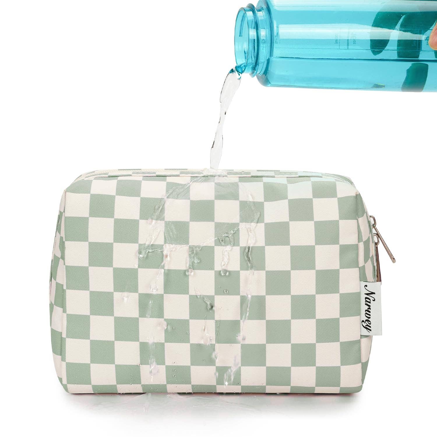 wandf - Wholesale Makeup/Cosmetic Bag - Checkered Makeup Bag Travel Cosmetic Bag Organizer Toiletry35