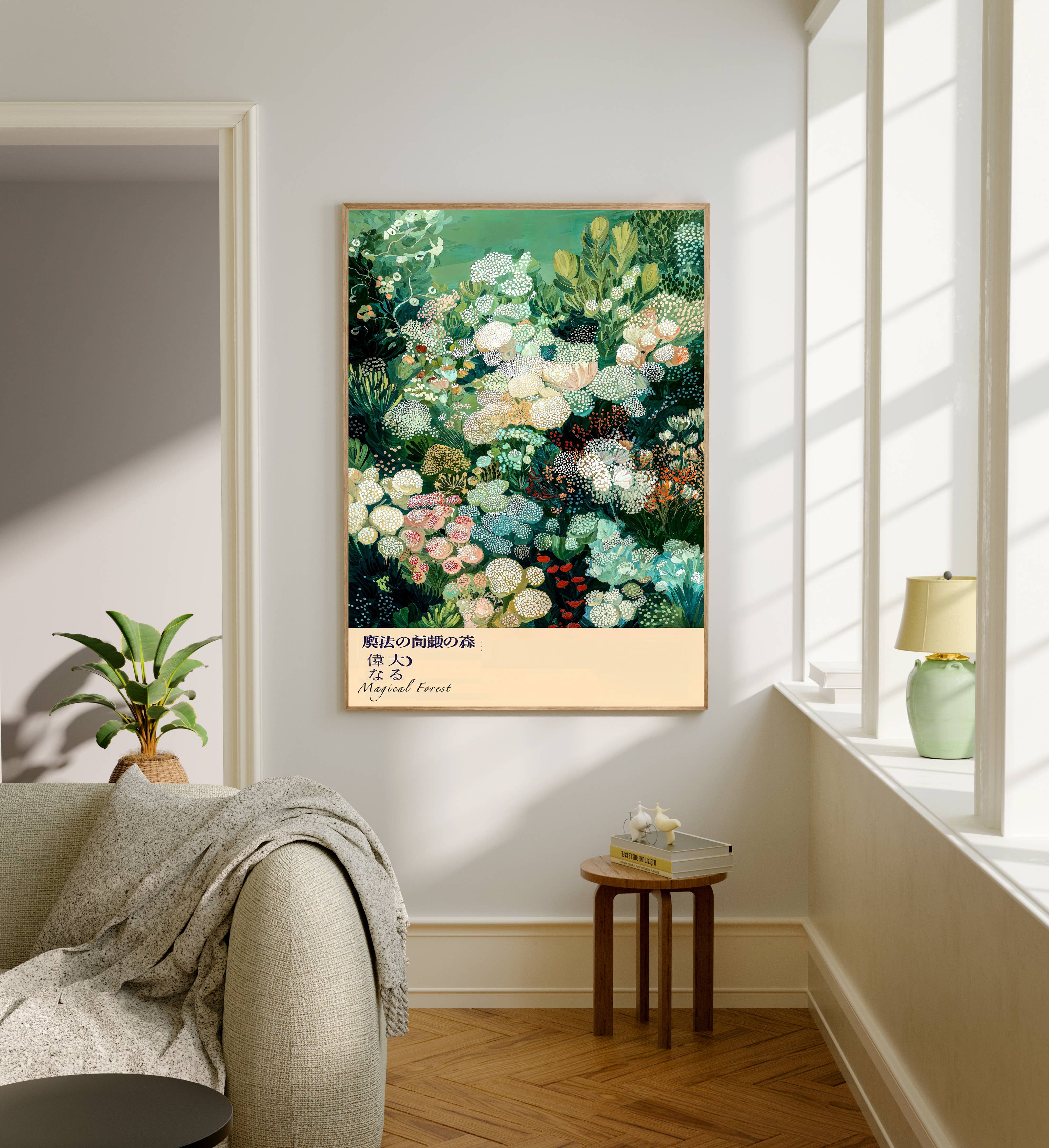 Kumo Art Prints – wholesale Art print –  Japanese Magical Forest Art Print     2