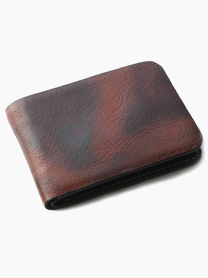 OHM Leather Wallet In Tiger Print for wholesale by OHM Shoes