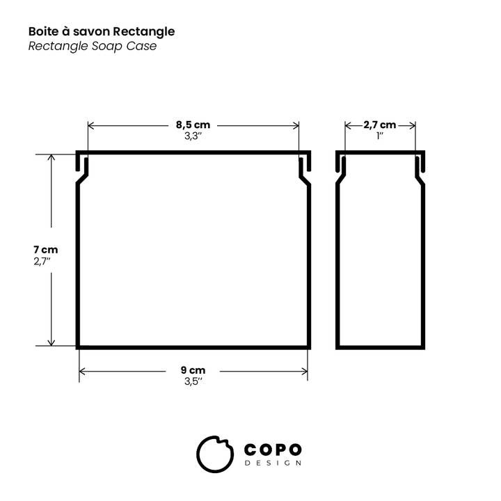 Copo Design - Wholesale Soap Dispenser - Soap travel Case - Earthy Colors - Plastic free - Rectangle 7
