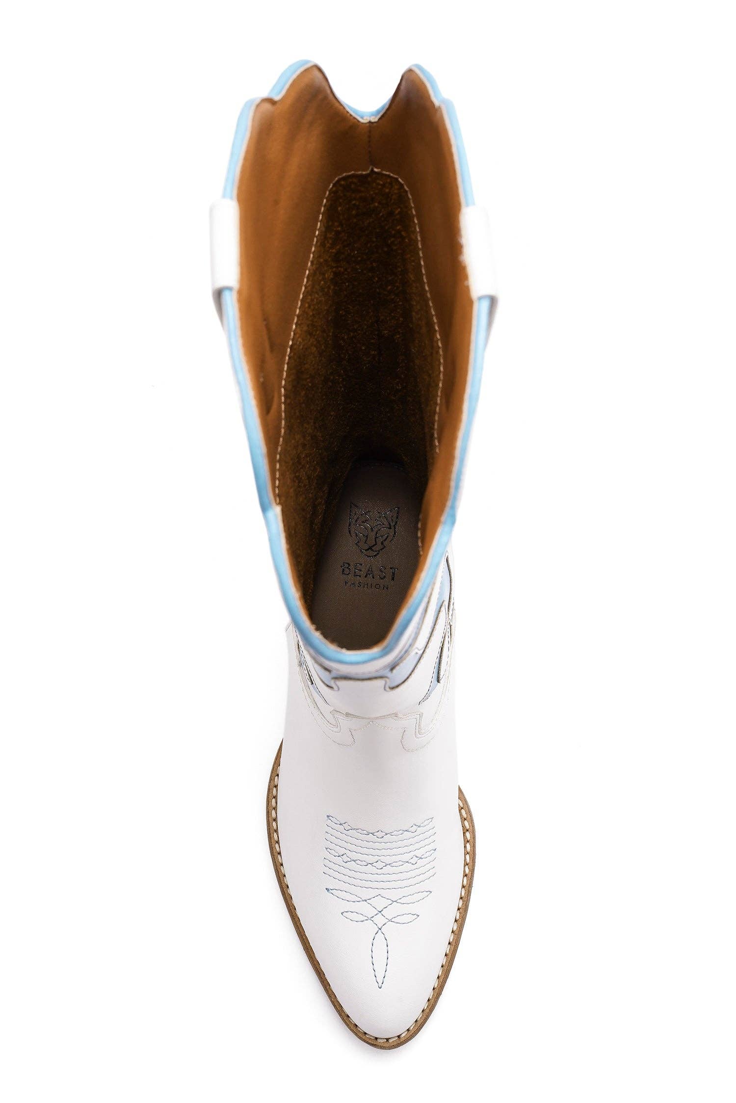 BEAST FASHION – Großhandel Cowboystiefel  Damen – GLENDA-10 Western-Stiefel mit Schleifendetail23