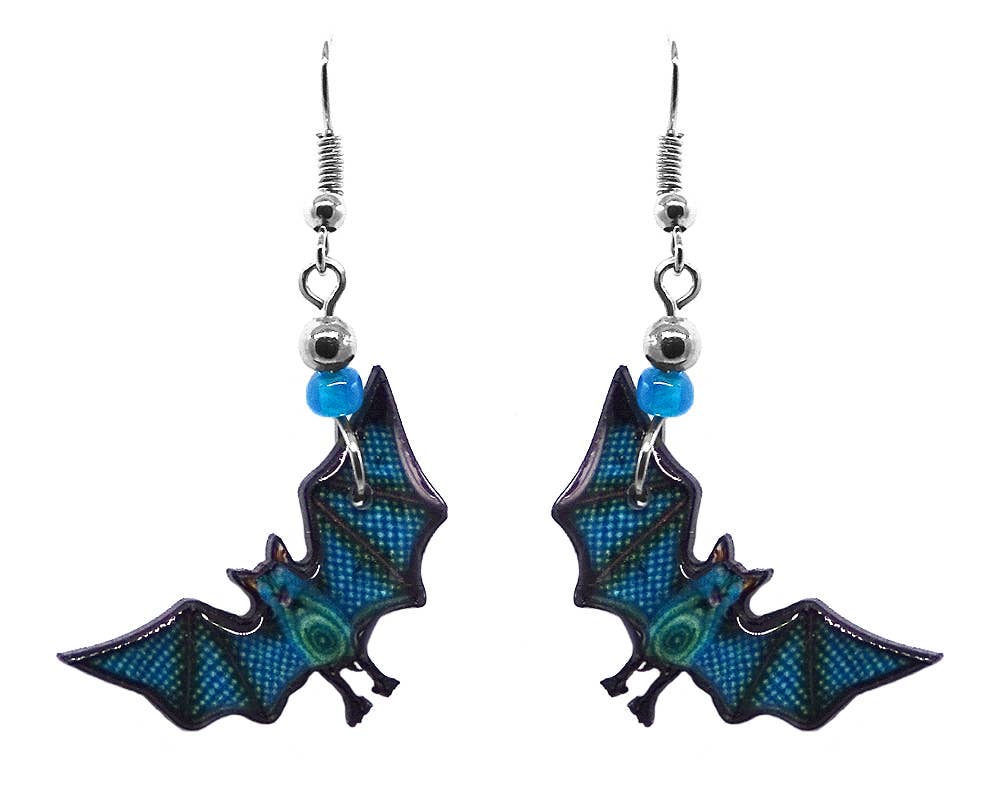 Pichincha - Wholesale Dangle Earrings - Acrylic Bat Wild Animal Dangle Earrings7