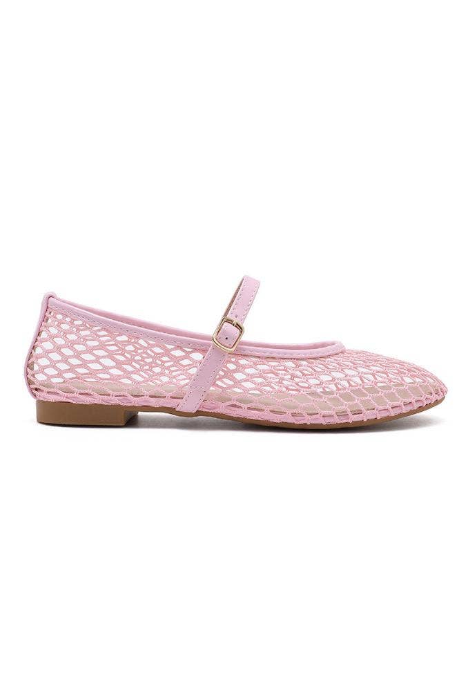 Joia Paris - Wholesale Flats - Women's - Mesh ballerinas with strap CQ-67711