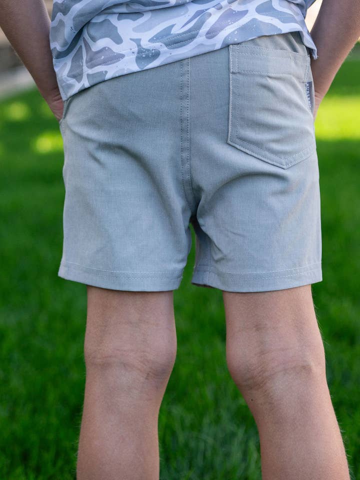 Youth Athletic Short - Light Grey - Mayan Liner for wholesale on Faire