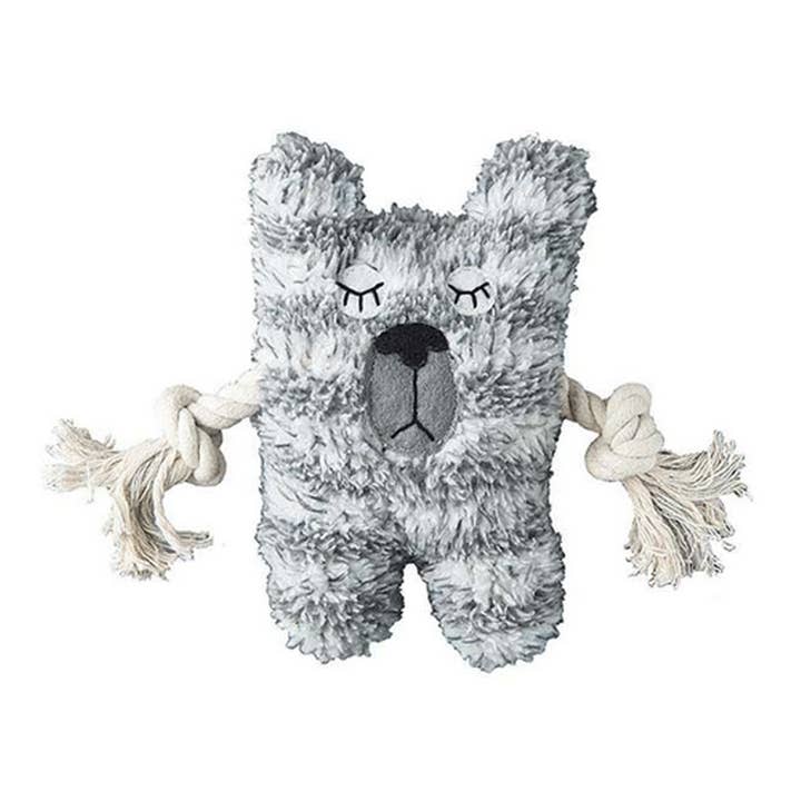 Patchworkpet Greybar Bear 6in for wholesale by King Wholesale Pet Goods