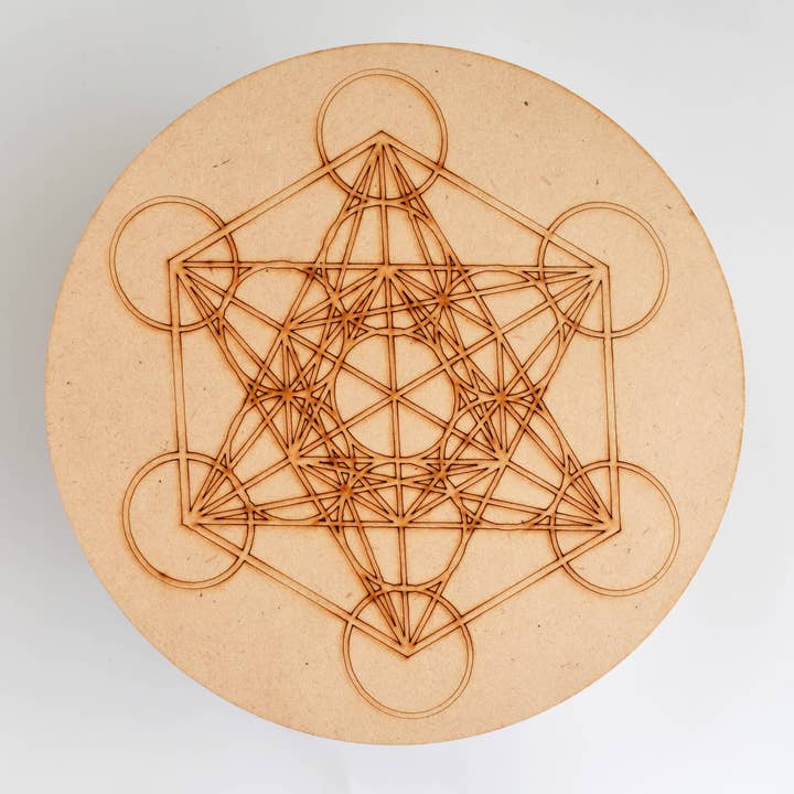Soothing Crystals - Wholesale Crystal grid - Metatron Cube Crystal Grid Board0