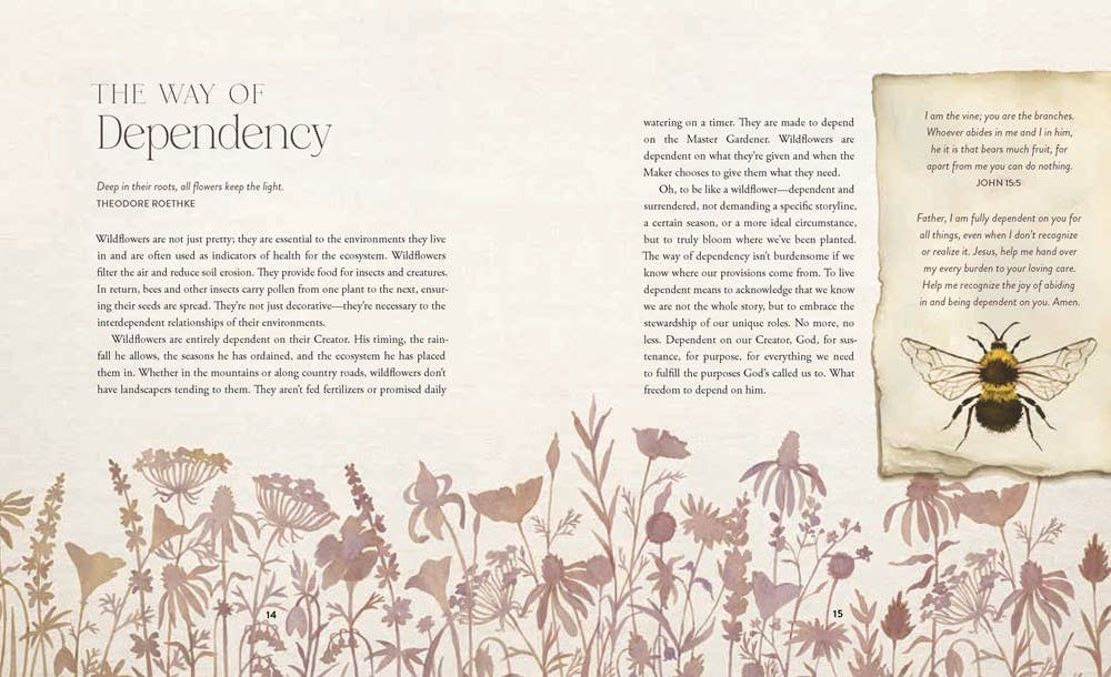 HarperCollins Christian Publishing - Wholesale Religion Book - The Way of the Wildflower : Gospel Meditations to Unburden Y5