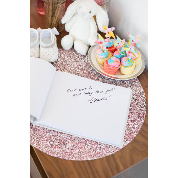 Pearhead - Vente Livre d'or - Livre d'or en lin, ivoire classique avec écriture dorée11