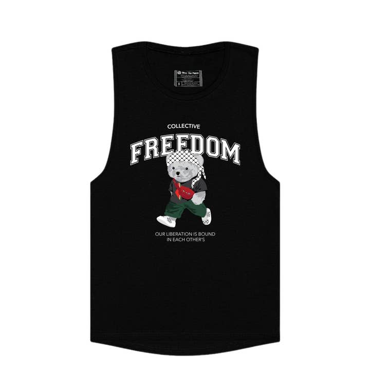 Freedom Bear Muscle Tank for wholesale by Wear The Peace