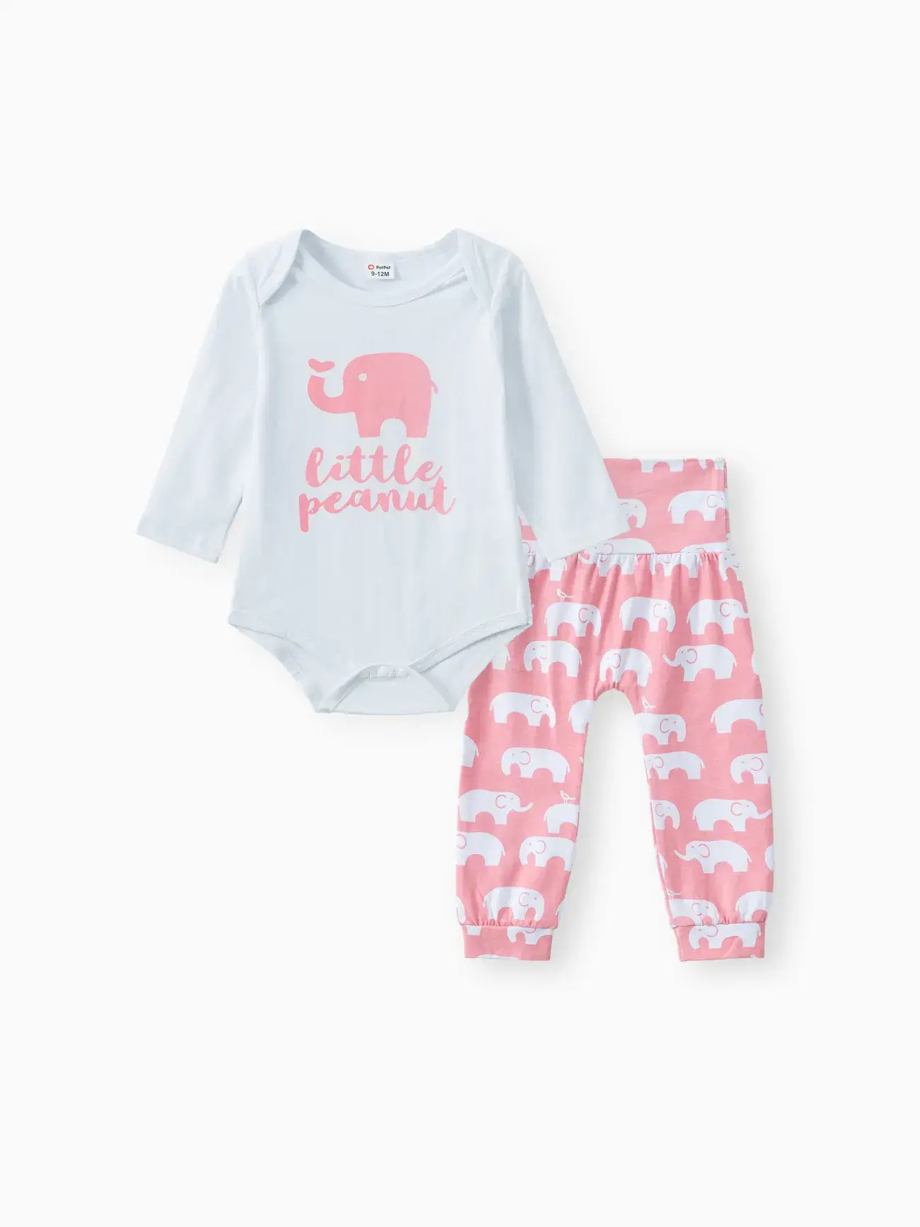 PatPat - Wholesale Clothing Set - Baby - 3-Piece Baby “LITTLE PEANUT” Bodysuit, Pants & Hat3