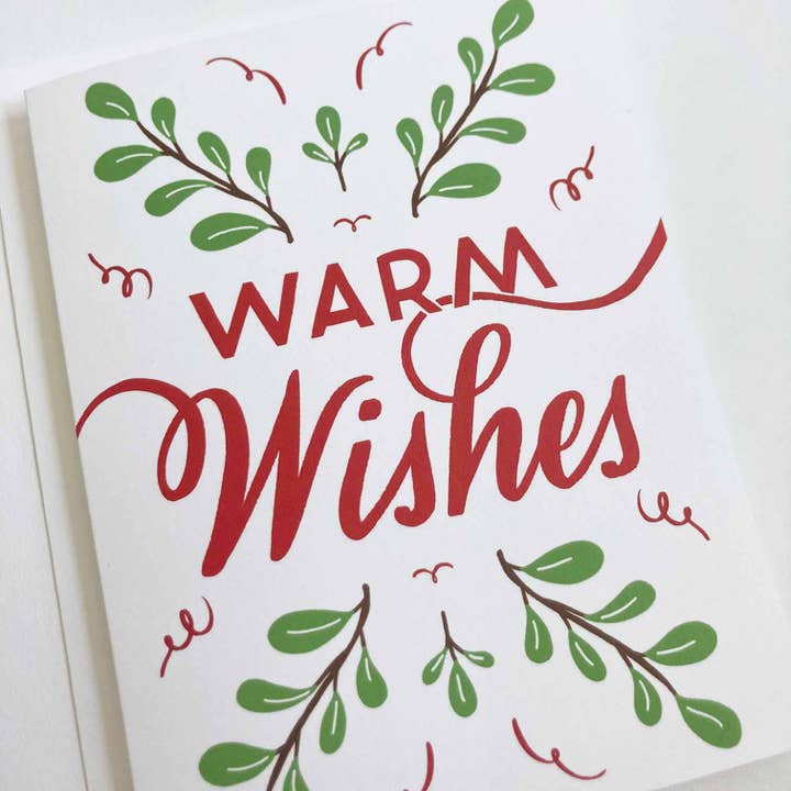 Carte de vacances Wishes pour la vente par Quietude Studio