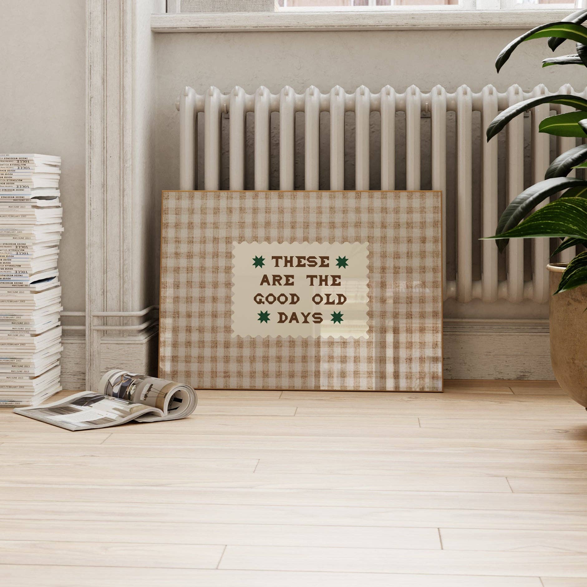 Lune Club - Wholesale Art Print - These Are The Good Old Days Check Print3