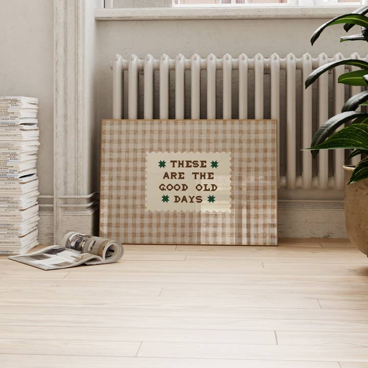 Lune Club - Wholesale Art Print - These Are The Good Old Days Check Print3
