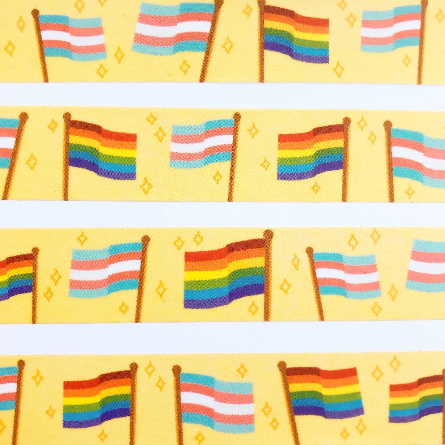 Raspberry Cloud Studio - Wholesale Washi Tape - LGBT Pride Flags Washi Tape2