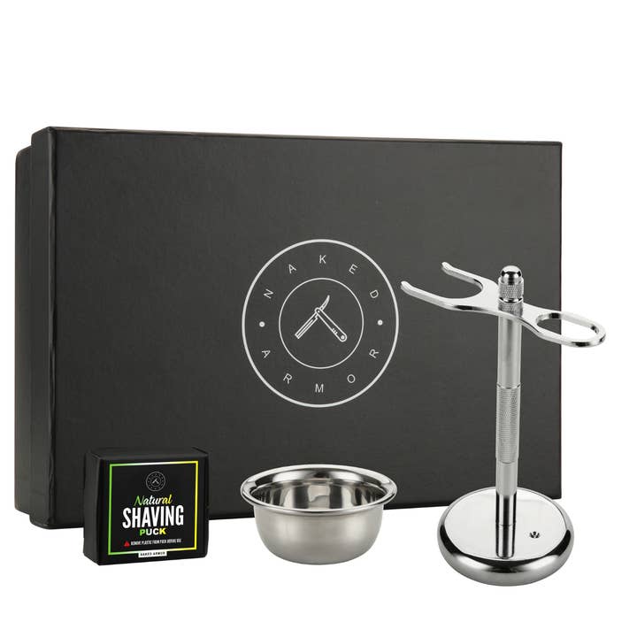 Straight Razor Stand Kit for wholesale by Naked Armor