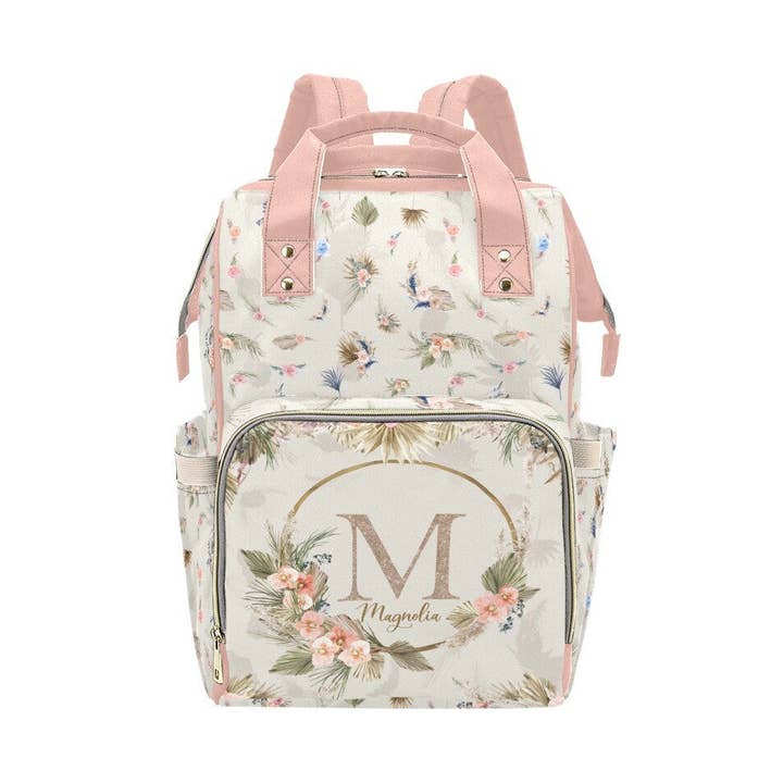 Dry Grass Personalized Diaper Bag for wholesale by Empowering Decor