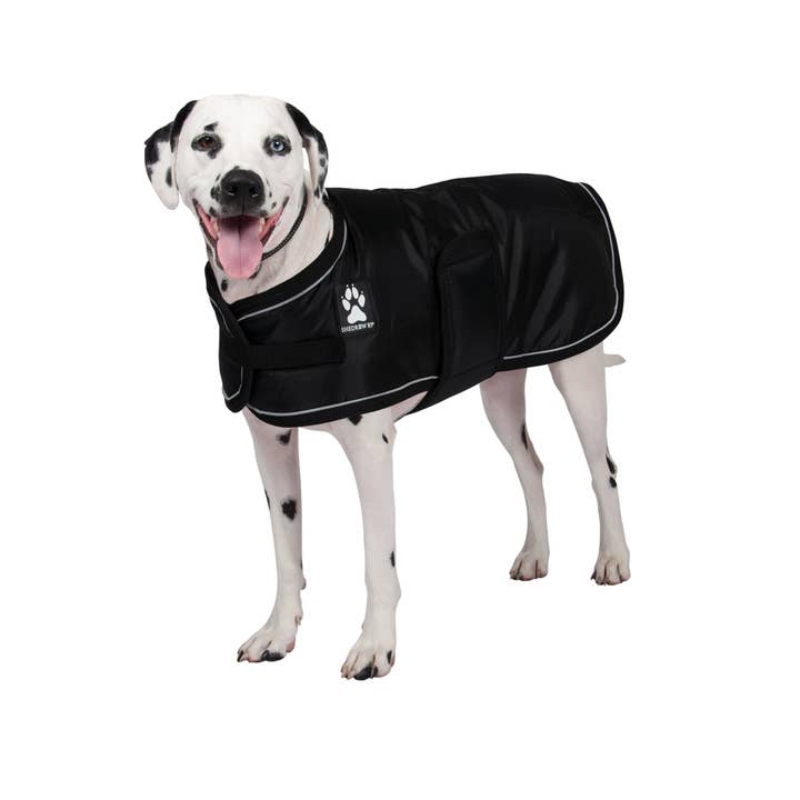 Shedrow K9 - Wholesale Pet Coat - Dog - Shedrow K9 Vail Dog Coat - Black w/ Black Trim2