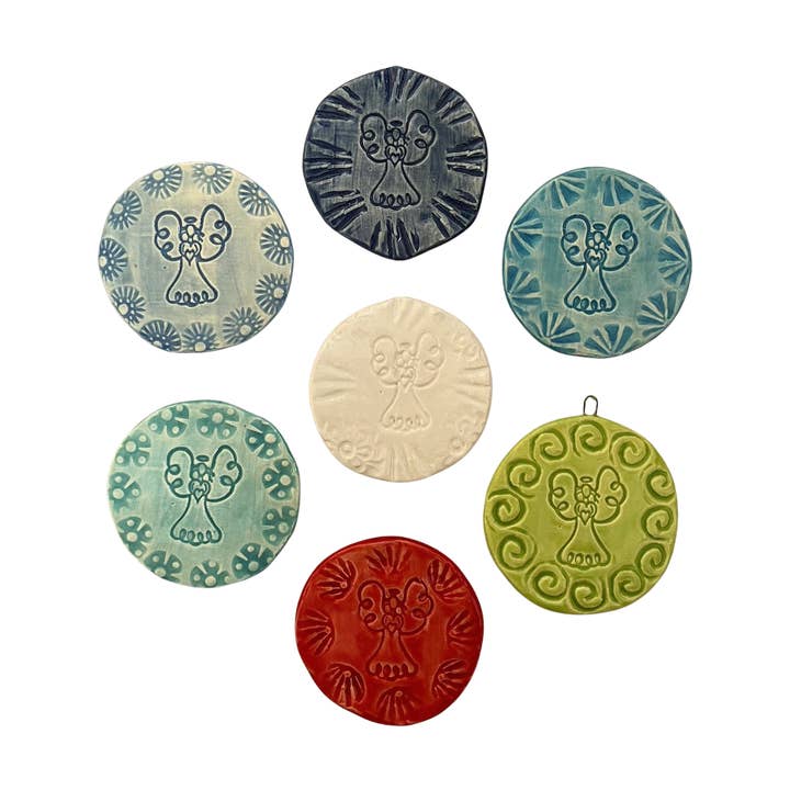 Ornament - Round - Angel for wholesale by Lorraine Oerth Co.