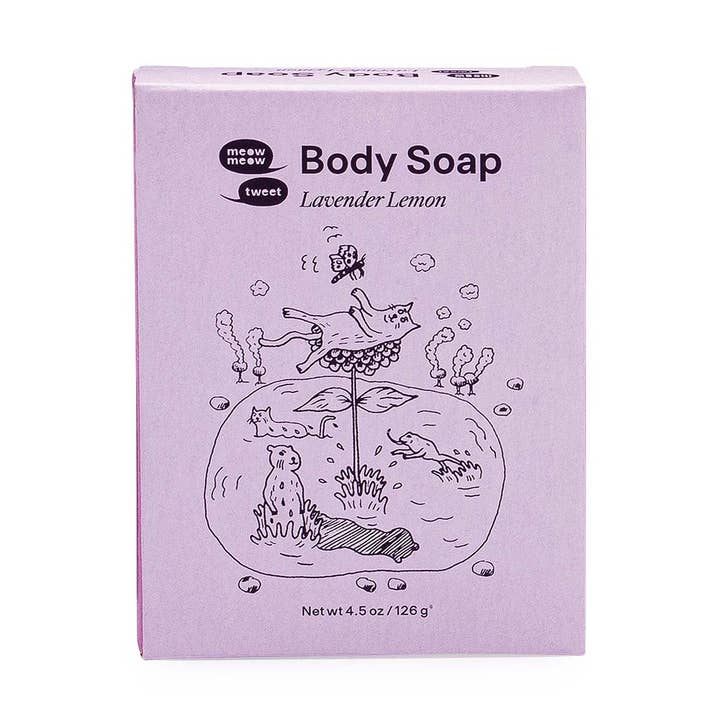 Lavender Lemon Bar Soap for wholesale by Meow Meow Tweet