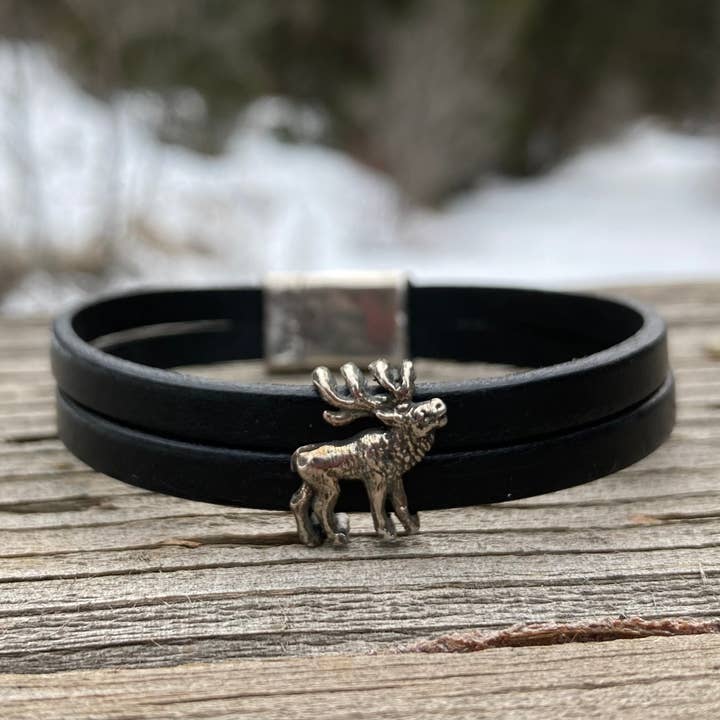Rox-anne - Wholesale Bangle Bracelet - Elk Leather Bracelet2