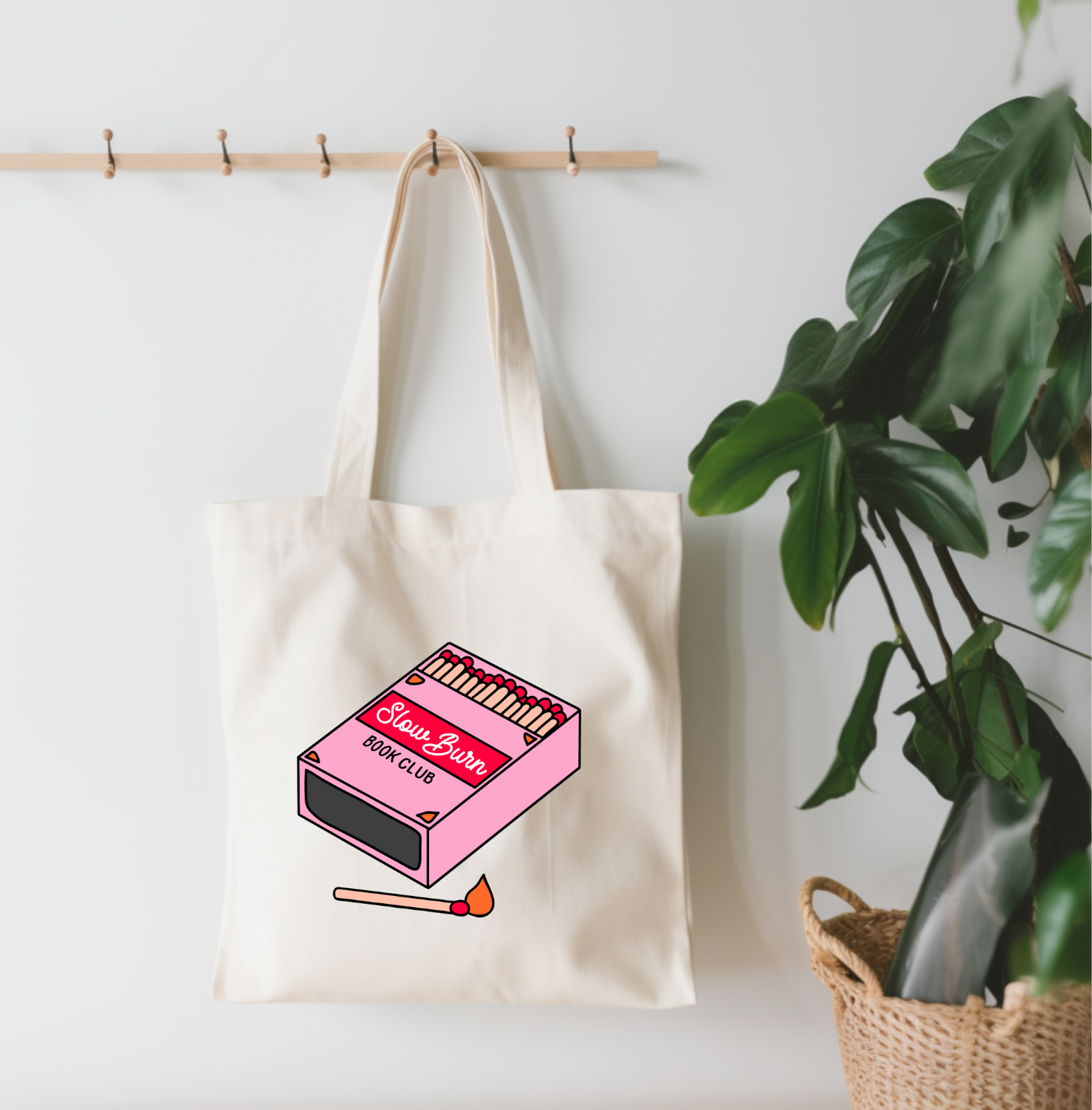 EnchantingSunshine - Wholesale Tote Bag - Unisex - Slow Burn Book Club Canvas Tote Bag0