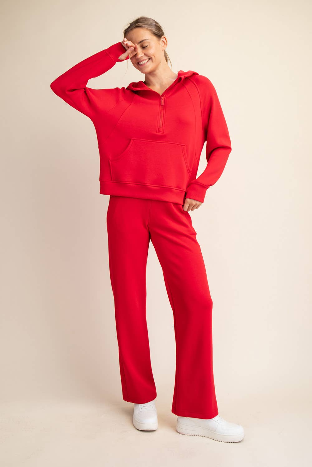 Rae Mode - Wholesale Hoodie - Women's - MODAL SCUBA QUARTER ZIP HODDIE JACKET29