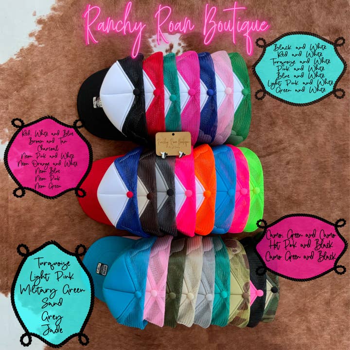 Ranchy Roan Boutique - Wholesale Trucker Hat - Women's - Wranglin Feral Kids Western Trucker Hat