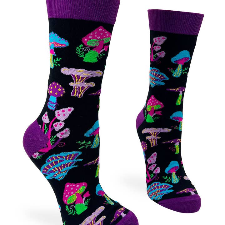 Trippy Mushrooms Women's Novelty Crew Socks and other Purchase Wholesale snoopy socks. Free Returns & Net 60 Terms on Faire trending on Faire.