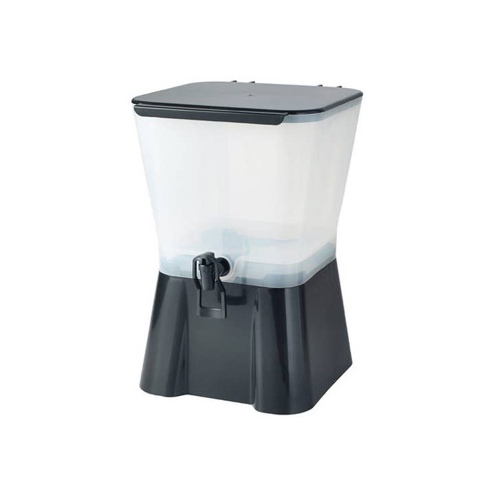 EcoQuality - Wholesale Drink Dispenser - 12 Qt Black Plastic Beverage Dispenser