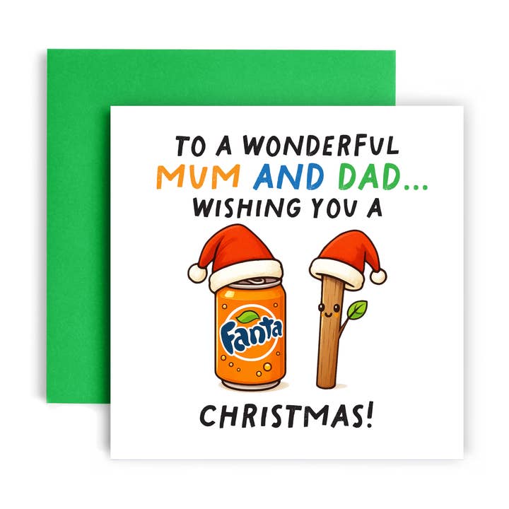 Funny Christmas Card for Mum and Dad - Fantastick Xmas for wholesale by Huxters